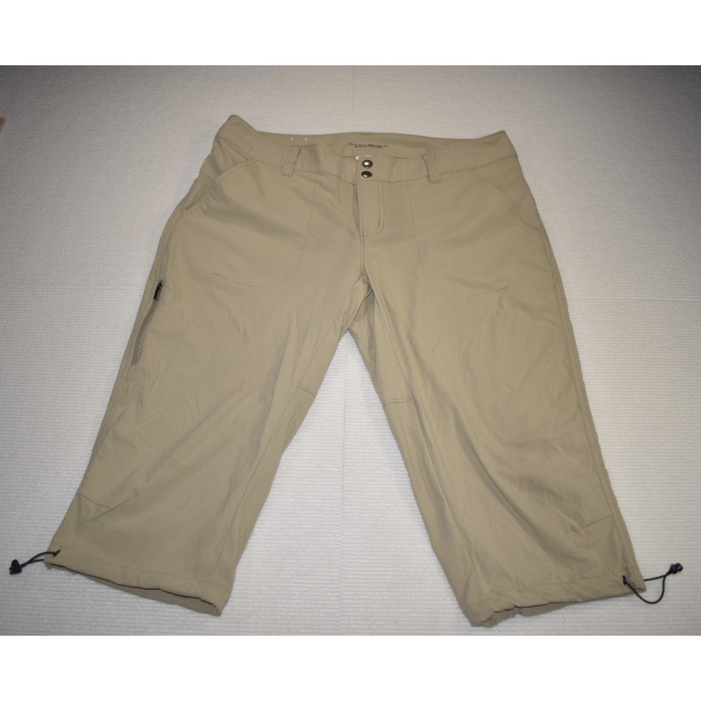 Columbia Pants Womens 12 Tan Saturday Trail Capri Hiking Outdoor Utility Minimal